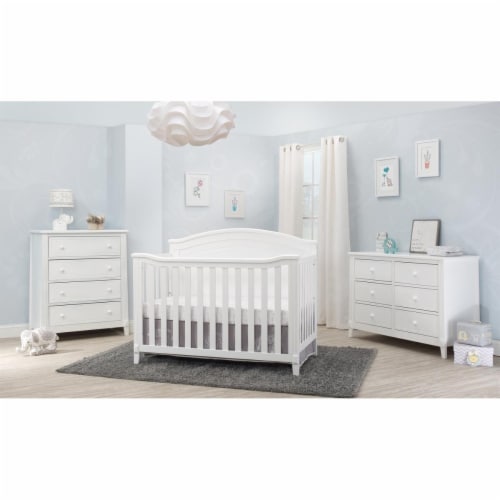 Sorelle Furniture 665 W Berkley Round Top Panel Crib White 55 x 30 x 44 in. 1 Mariano s