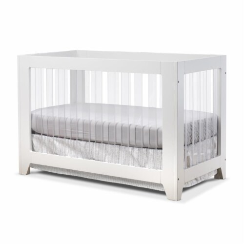 Sorelle Furniture 895-W Soho Acrylic Crib, White Perspective: front