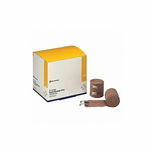 First Aid Only Elastic Bandage Wrap,Non-Sterile,PK18  J615 Perspective: front