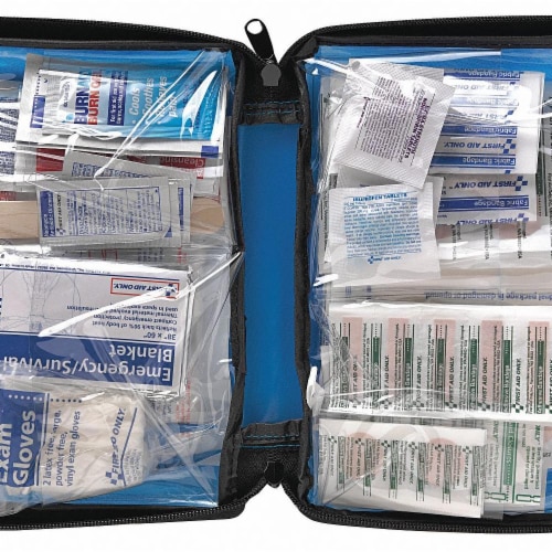 First Aid Only First Aid Kit w/House,199pcs,2.5x6 ,BL FAO-432/LAB07 Perspective: front