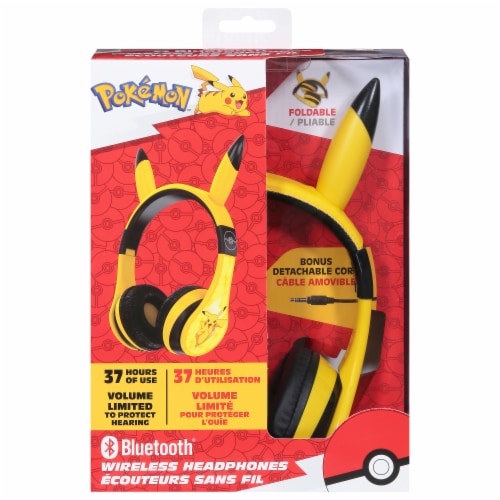 Pokeman Bluetooth Wireless Headphones Perspective: front