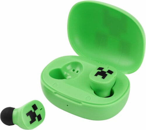 EKids™ Minecraft Bluetooth True Wireless Earbuds Perspective: front