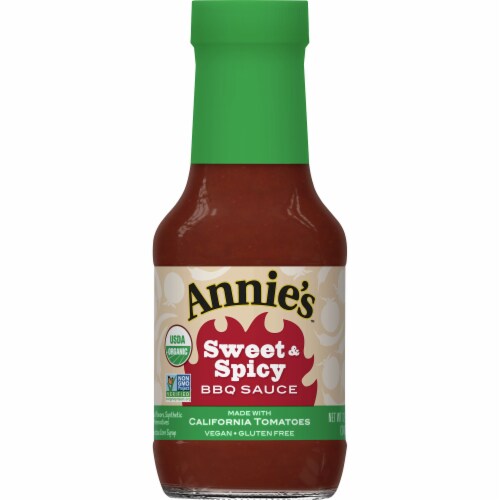 Annie's™ Organic Sweet & Spicy BBQ Sauce Perspective: front