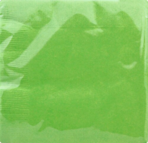 Sensations Green Cocktail Paper Napkin Perspective: front