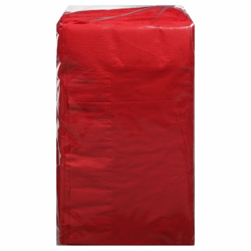 Sensations Red Dinner Paper Napkin 40 ct Perspective: front