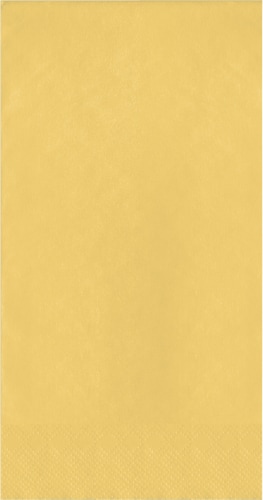 Sensations Yellow Dinner Paper Napkin Perspective: front
