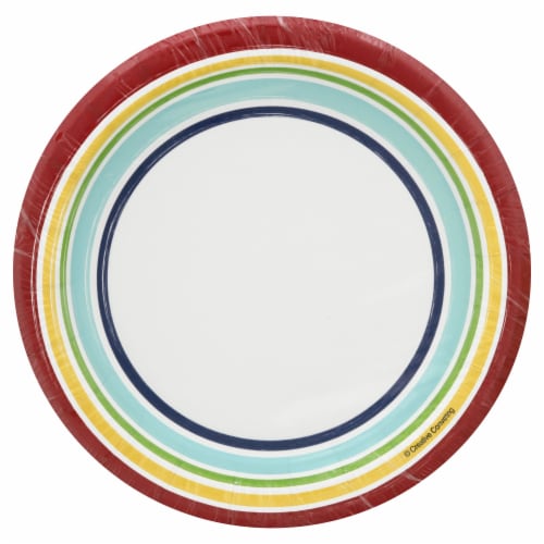 Sensations Performa Hip Hip Hooray Lunch Plates Perspective: front