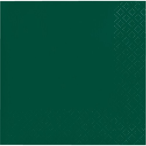 Sensations Beverage Napkins - Hunter Green Perspective: front