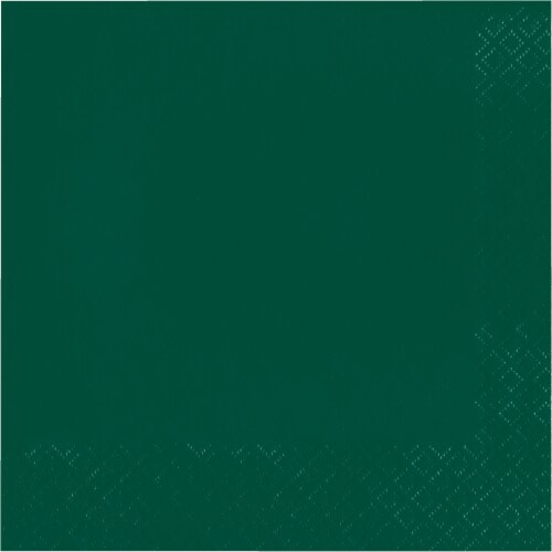 Sensations Dinner Napkins - Hunter Green Perspective: front