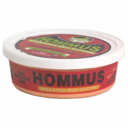 Oasis Roasted Red Pepper Hommus 10 Oz Perspective: front