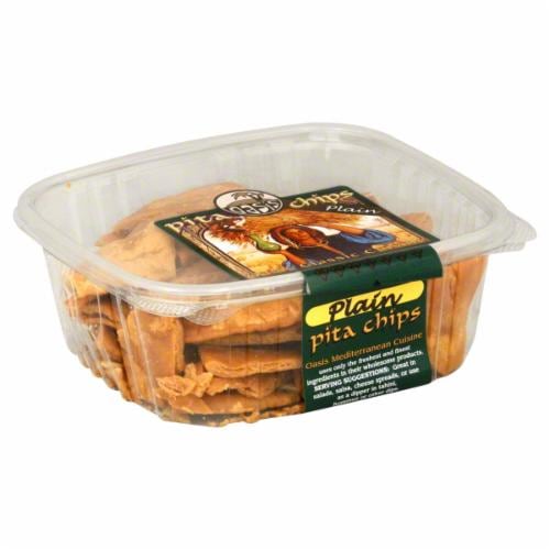 Oasis Mediterranean Cuisine Plain Pita Chips Perspective: front