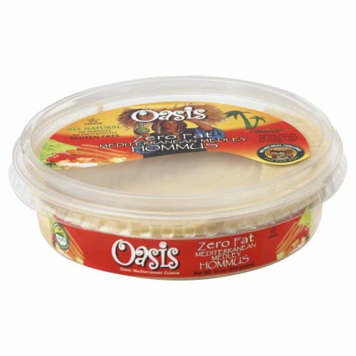 Oasis Mediterranean Hommus 10 oz Perspective: front