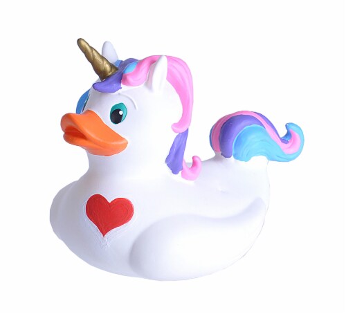 Wild Republic Unicorn Rubber Duck Perspective: front