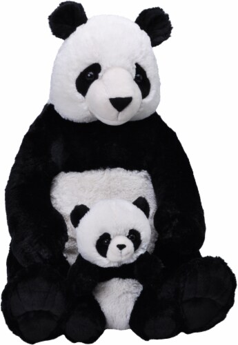 Wild Republic Mom & Baby Jumbo Panda Stuffed Animal, 30 Inches, 30
