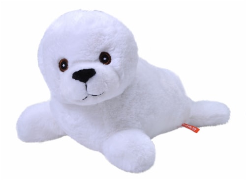 Wild Republic Ecokins Harp Seal Pup Stuffed Animal, 12 Inches, 12