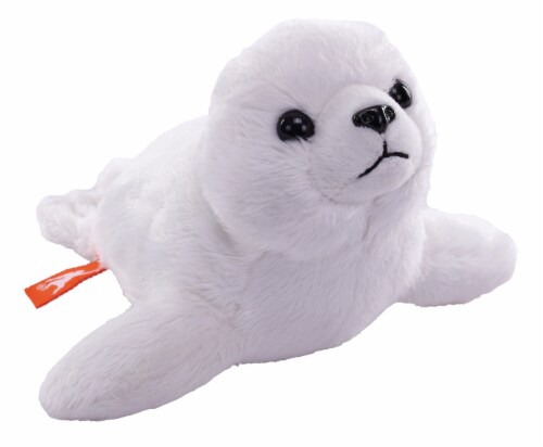 Wild Republic Pocketkins Eco Harp Seal Stuffed Animal, 5 Inches, 5