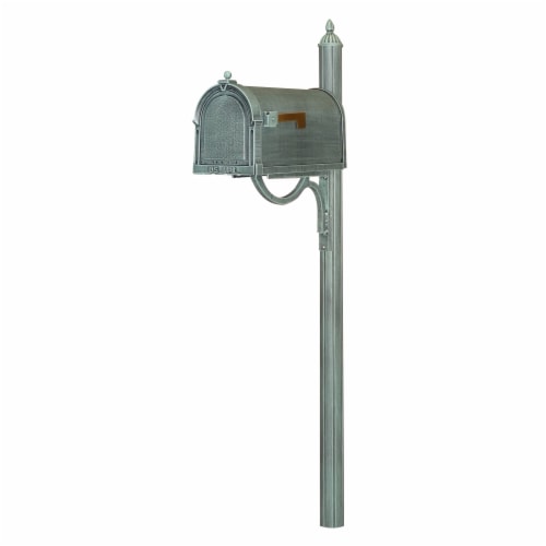 Special Lite SCB-1015-SPK-679-VG Berkshire Curbside with Richland Mailbox Post, Verde Green Perspective: front