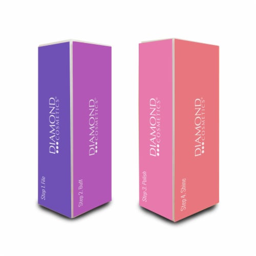 Diamond Cosmetics® Mini 4 Way Nail Buffer Perspective: front