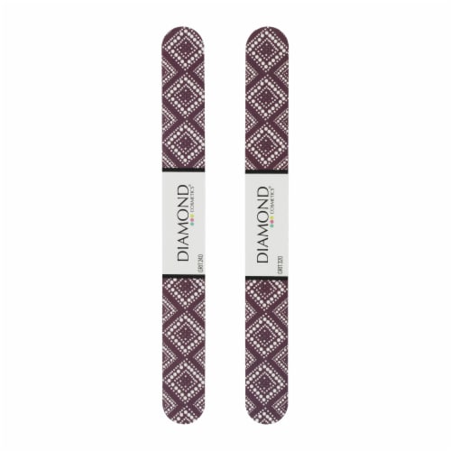 Diamond Cosmetics® Fun Nail File - Purple/White Perspective: front