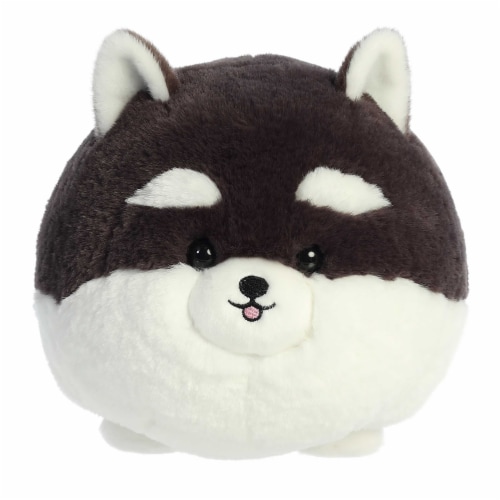 Aurora Small Black N White Teddy Pets 10 inch Black N White Pom Playful ...