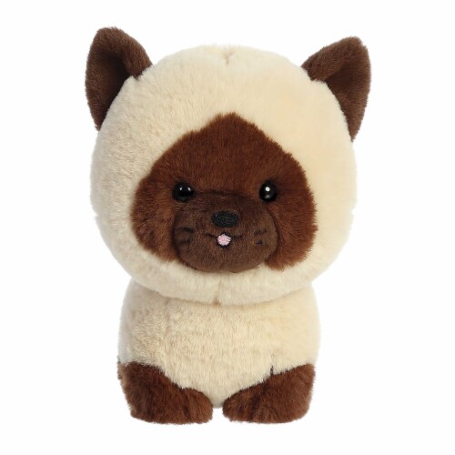 Aurora Small Brown Teddy Pets 7inches Siamese Playful Stuffed Animal, One Size - King Soopers