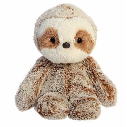 Aurora Small Brown Sweet & Softer 9 inch Sloth Snuggly Stuffed Animal ...