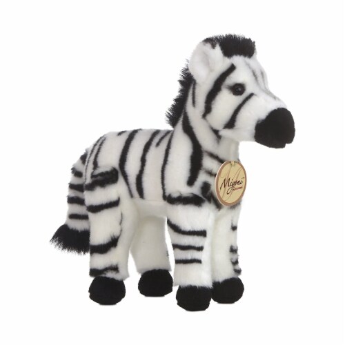 Aurora Miyoni Zebra 11 Inch Plush Figure Perspective: front