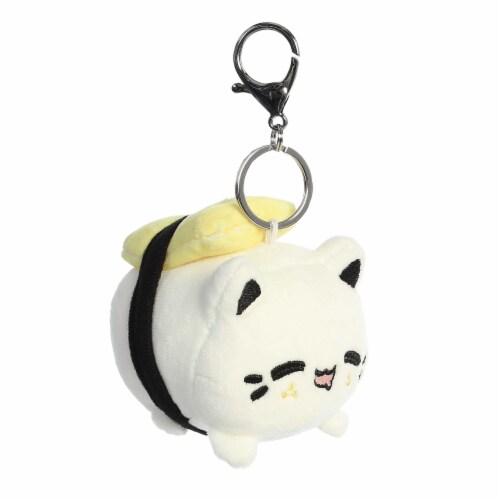 Aurora Mini White Tasty Peach 3.5 inches Tamago Sushi Meowchi Keychain ...