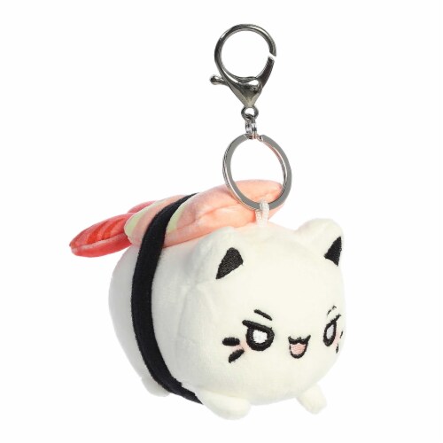 Aurora Mini White Tasty Peach 3.5 inches Shrimp Sushi Meowchi Keychain ...
