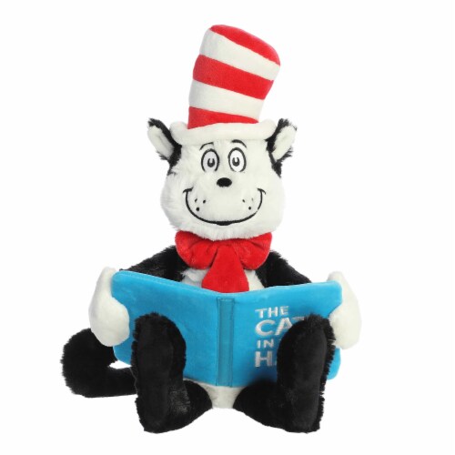 Aurora Large Black Dr. Seuss 17 inch Storytime Cat In The Hat Whimsical ...