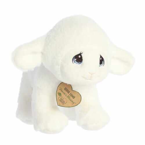 Aurora Small White Precious Moments 9 inch Luffie Lamb Inspirational Stuffed Animal One Size King Soopers