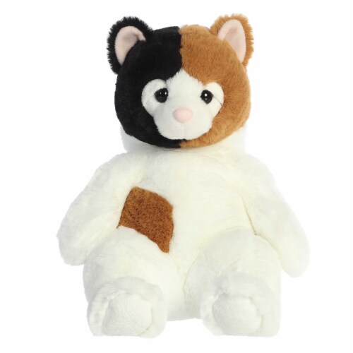 Aurora Large White Sluuumpy 15 inch Da Calico Cozy Stuffed Animal, One ...