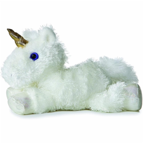 Aurora 8" Celestial Unicorn Mini Flopsie Perspective: front