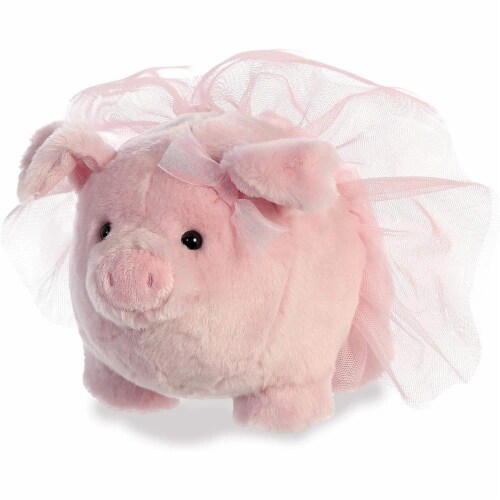 Aurora - Blush and Glitter - 8" Blossom Piggle Plush Perspective: front