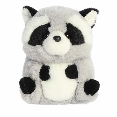 Aurora Mini Gray Rolly Pet 5 inch Ripley Raccoon Round Stuffed Animal One Size Dillons Food Stores