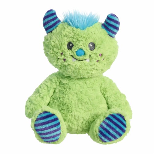 ebba Medium Green Monster 11.5 inch Wazu Playful Baby Stuffed Animal ...