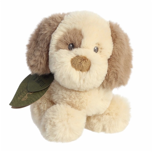 ebba Small Brown Eco ebba 6 inch Toddy Dog Rattle Eco Friendly Baby Stuffed Animal One Size Jay C Food Stores