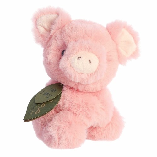 ebba Small Pink Eco ebba 6 inch Piglet Rattle Eco-Friendly Baby Stuffed Animal, One Size - Kroger