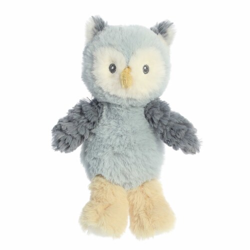 ebba Small Blue Cuddlers Rattle 6.5 inch Ollie Owl Playful Baby Stuffed ...