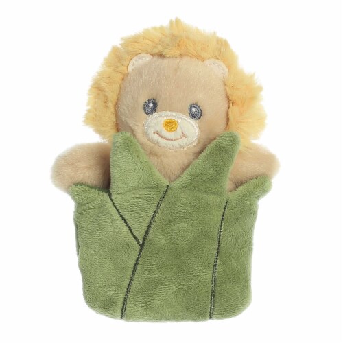 ebba Small Yellow Pocket Peekers 5.5 inch Leo Lion Playful Baby Stuffed ...
