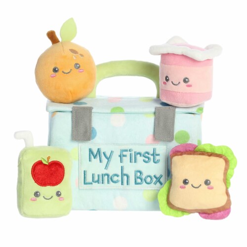ebba Small Multicolor Baby Talk 8.5 inches My First Lunchbox Engaging Baby Stuffed Animal, One ...