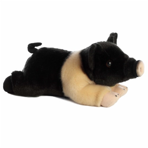 Aurora Medium Black Miyoni 12 inch Hampshire Pig Realistic Stuffed Animal One Size Fred Meyer