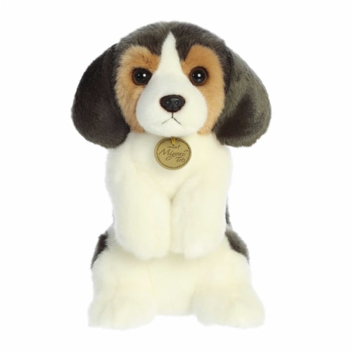 Aurora Medium White Miyoni Tots Sitting Pretty 9.5 inch Beagle Pup Adorable Stuffed Animal One Size Dillons Food Stores