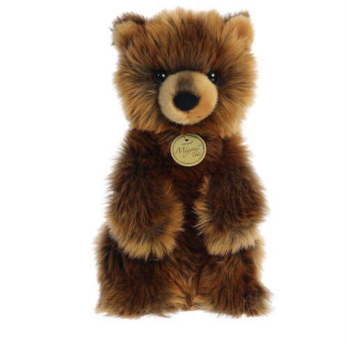 Aurora Medium Brown Miyoni Sitting Pretty 10 inches Grizzly Bear Cub ...