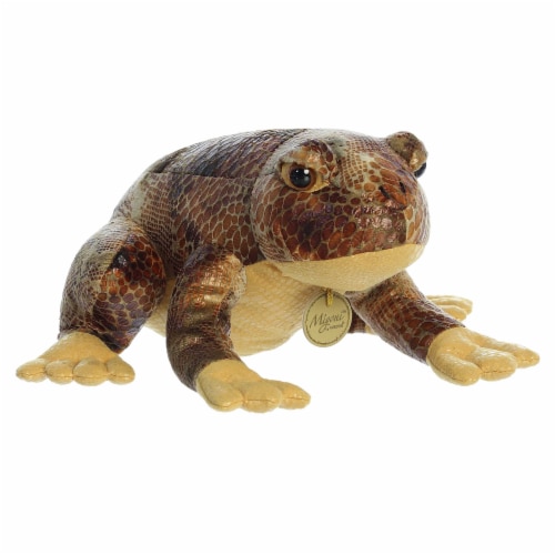 Aurora Medium Brown Miyoni 11 inch American Bullfrog Realistic Stuffed Animal, One Size - Kroger
