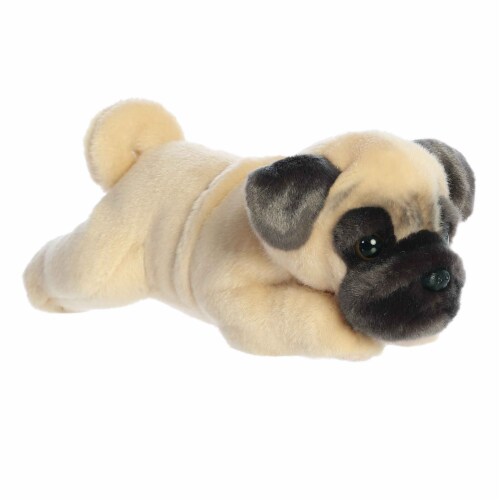 Aurora Medium Brown Miyoni 11 inch Pug Realistic Stuffed Animal, One ...