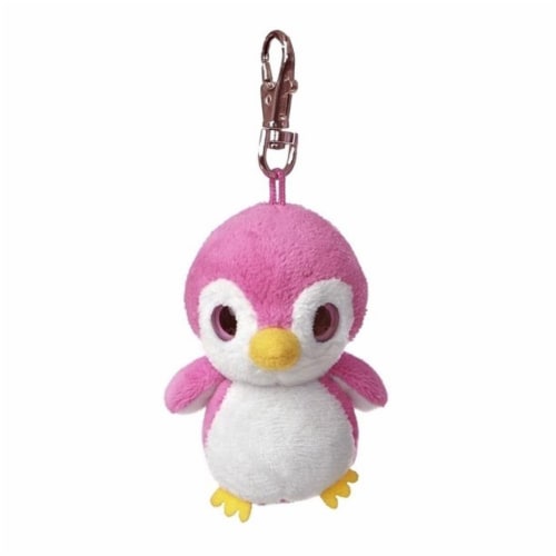 Aurora World KooKoo YooHoo Plush Pink Penguin Clip On Perspective: front