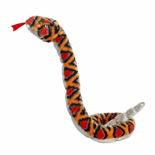 Aurora X-Large Orange Snake 50 inches Diamond Back Rattle Snake Playful ...