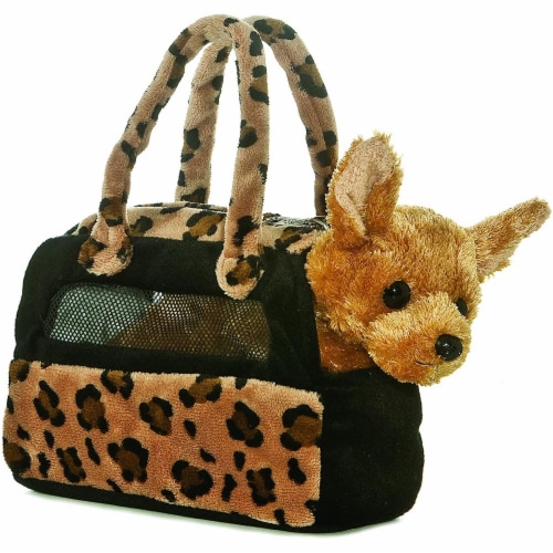 Aurora Plush Chihuahua Fancy Pals purse Perspective: front