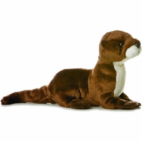 Sliddy 8" Mini Flopsie River Otter Plush by Aurora Perspective: front